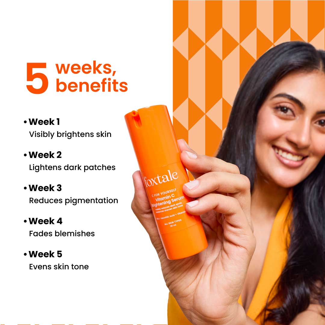 15% Vitamin C Face Serum for Glowing Skin, Pigmentation & Collagen Production