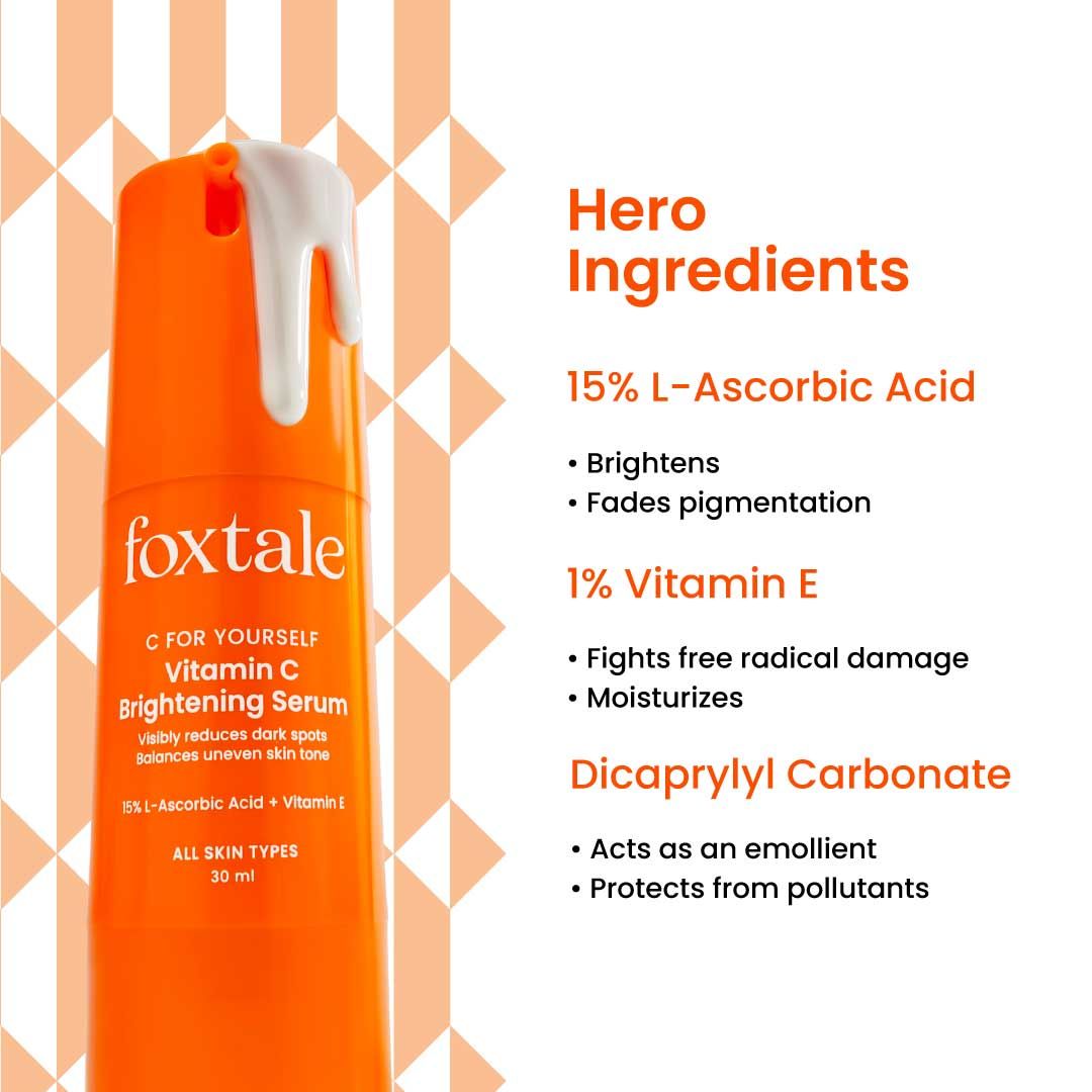 15% Vitamin C Face Serum for Glowing Skin, Pigmentation & Collagen Production