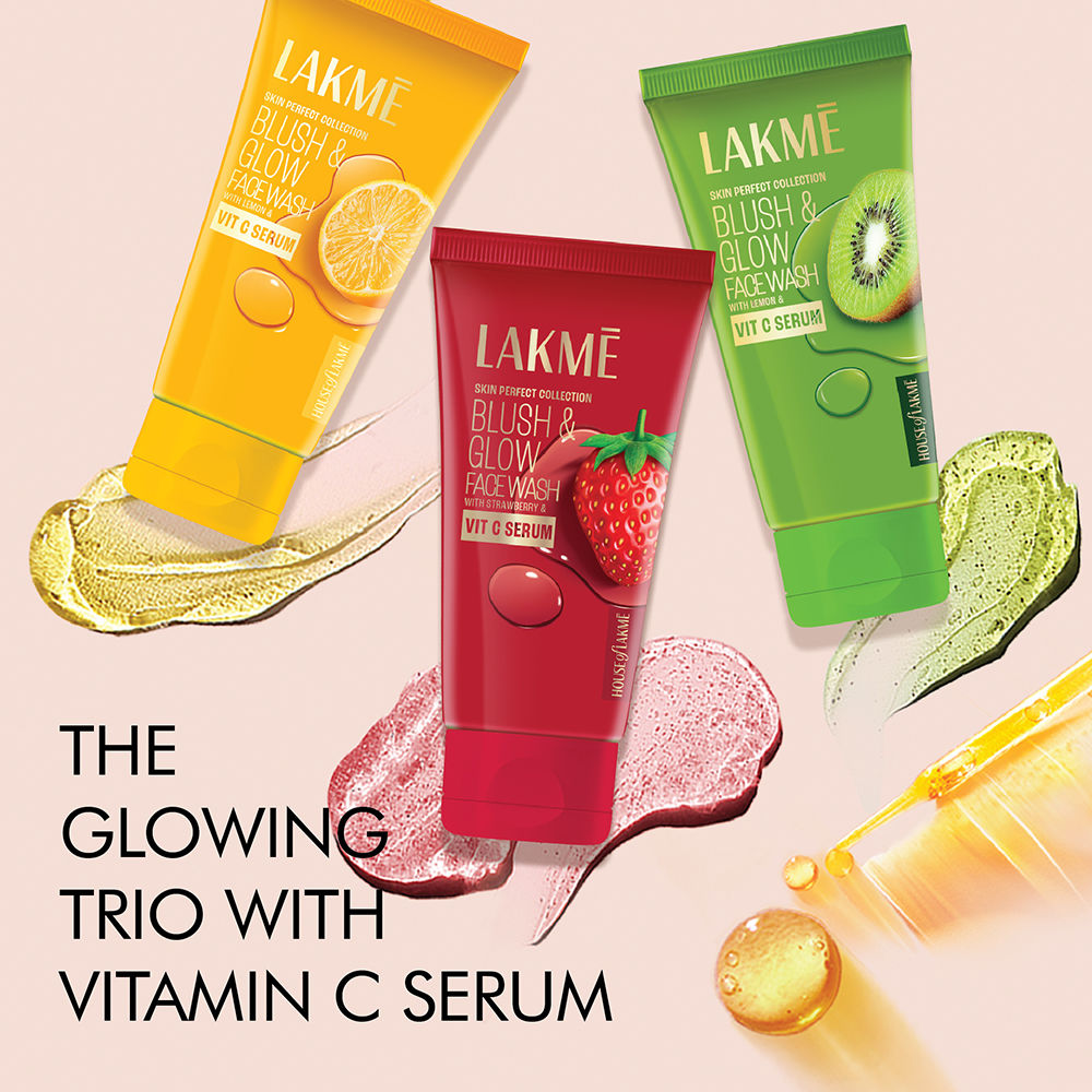 Blush & Glow Brightening Face Wash Lemon With Vitamin C Serum