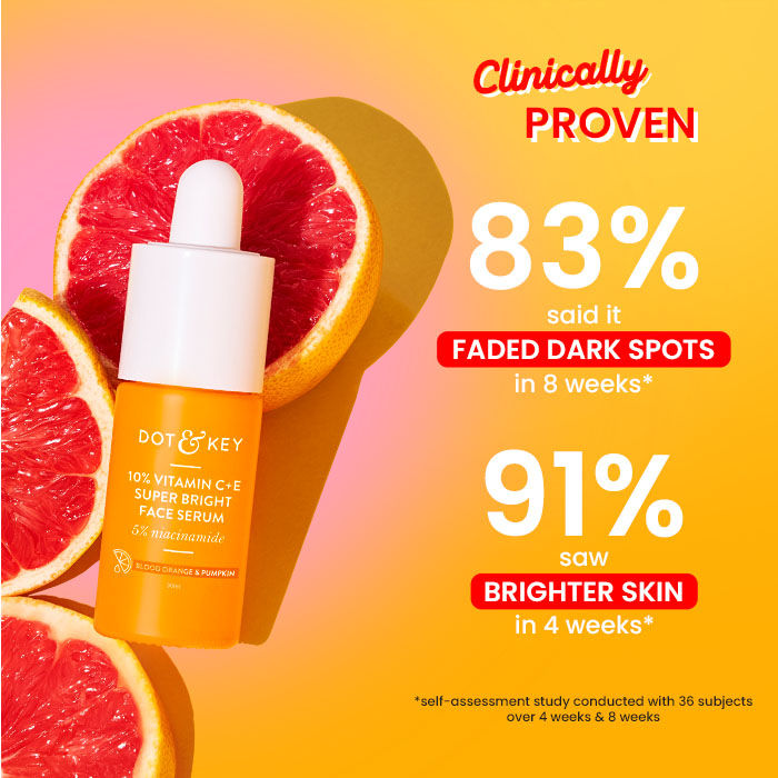 10% Vitamin C + E Face Serum With 5% Niacinamide, Fights Pigmentation & Dark Spots