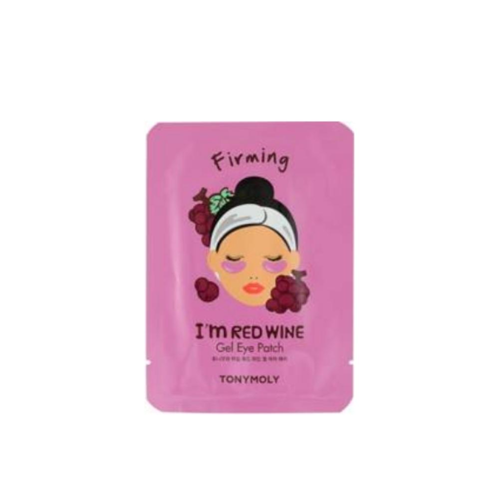 Korean I'm Red Wine Gel Eye Patch to Reduce Pores, Tighten & Purify Under-Eye Skin