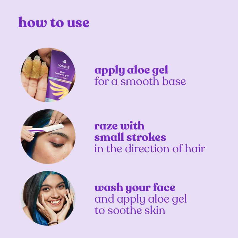 Reusable & Painless Face & Eyebrow Razor For Instant Glowing Skin & Hair Removal-Pack Of 1