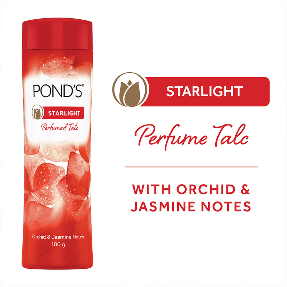 Starlight Perfumed Talc Powder Orchid & Jasmin Notes