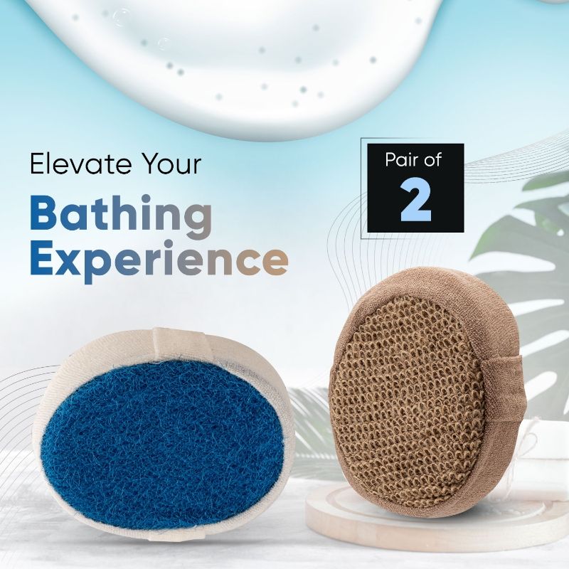 Bath Sponge Pair BA-3/2 (Color May Vary)