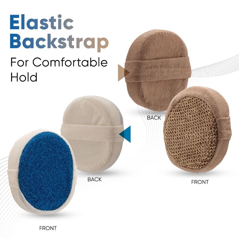 Bath Sponge Pair BA-3/2 (Color May Vary)