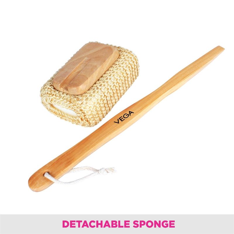 Sisal Sponge Bath Brush (NBA-1/4)
