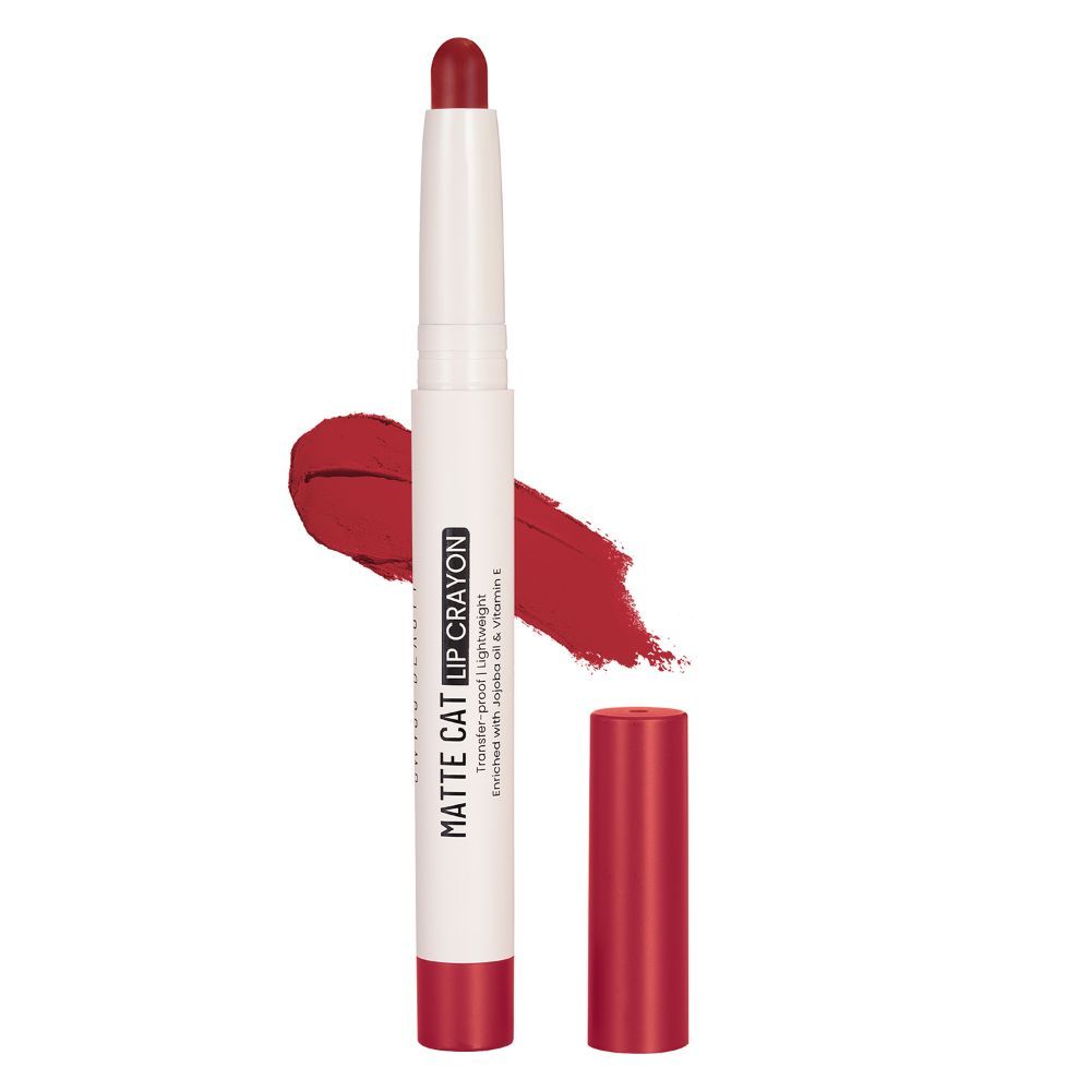Non Transfer Matte Cat Lip Crayon - Red-Chilli