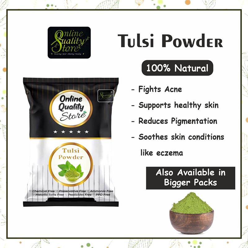 Tulsi Powder & Kasturi Turmeric Powder Anti Acne Face Pack