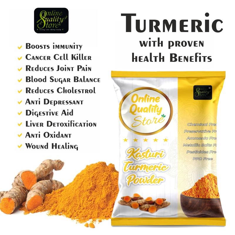Tulsi Powder & Kasturi Turmeric Powder Anti Acne Face Pack