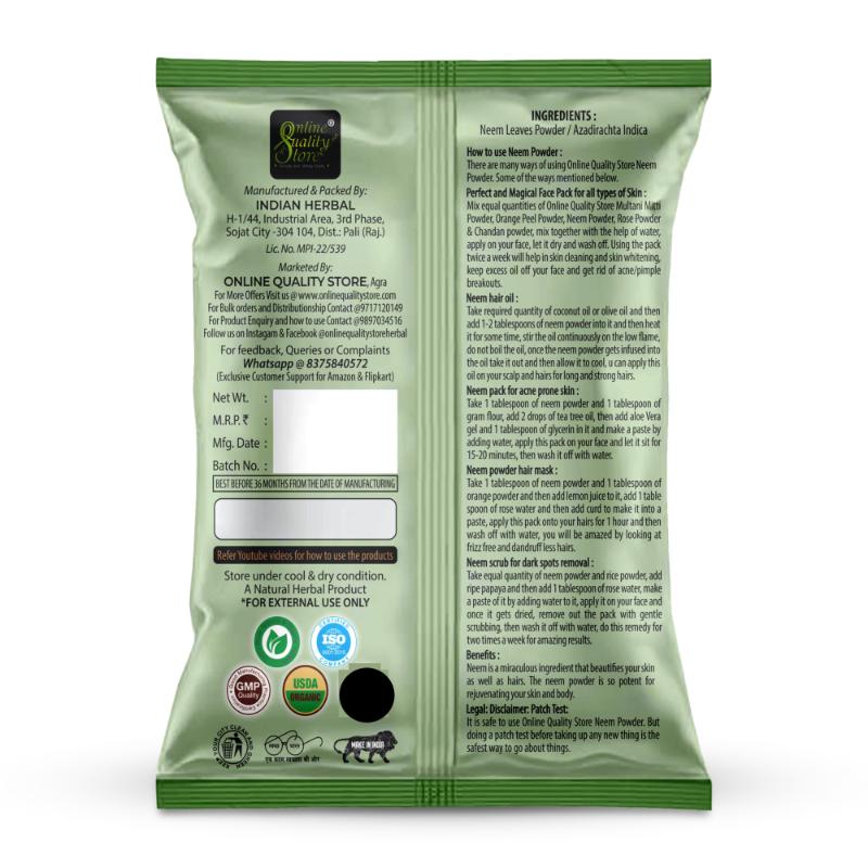 Neem Powder, Rose Powder & Orange Peel Powder for Hair & Skin