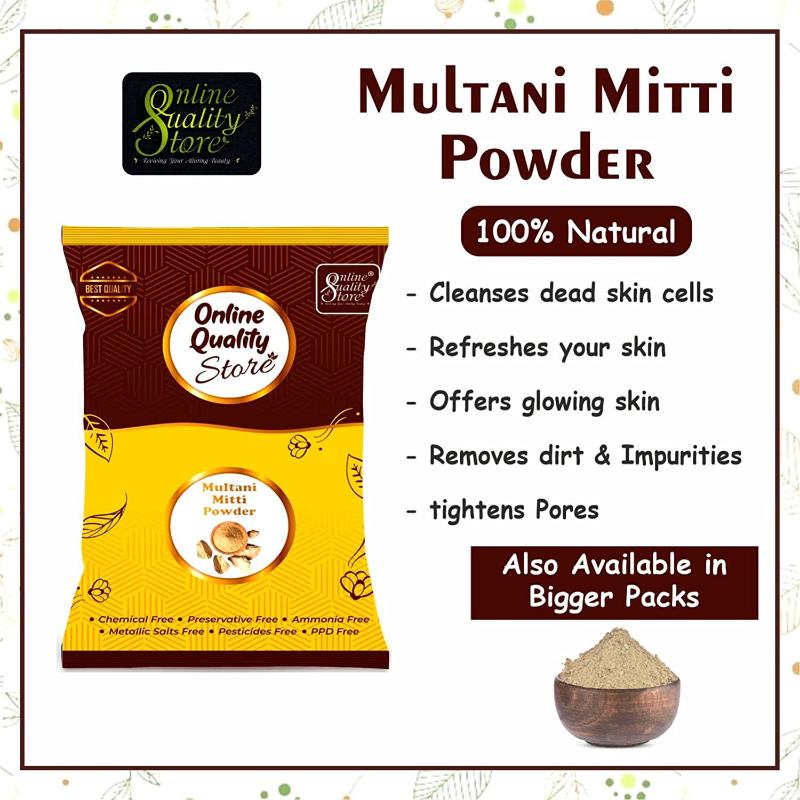 Multani Mitti, Chandan, Orange Peel, Neem & Rose Powder for Hair & Skin
