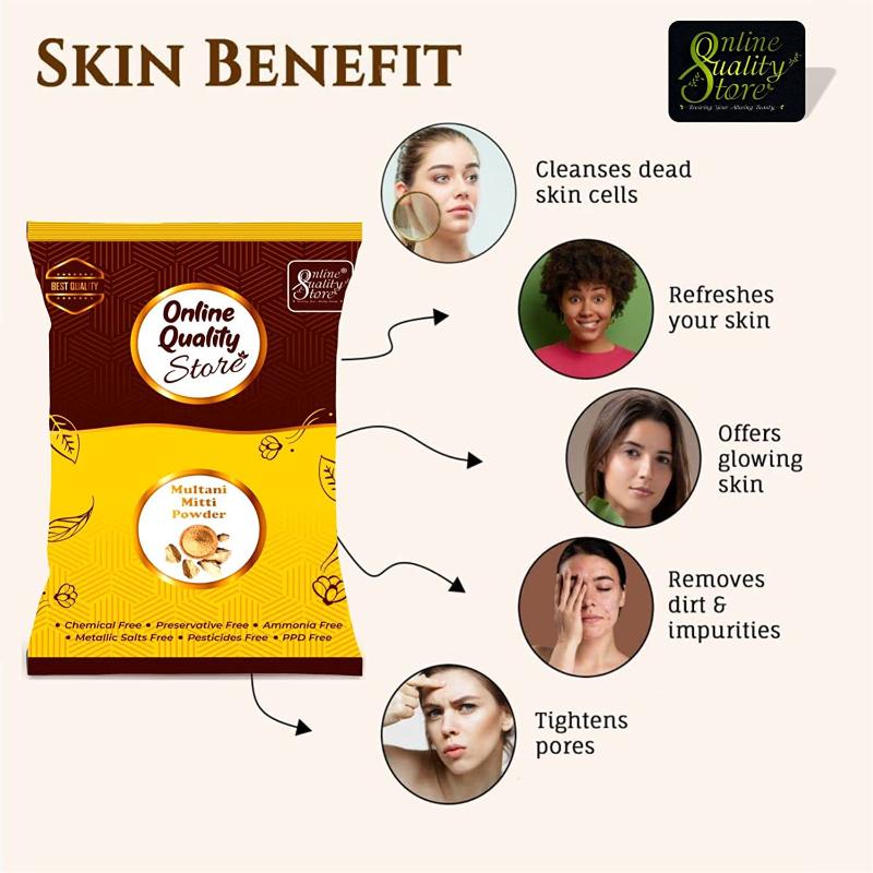 Pure Multani Mitti Powder & Neem Powder For Hair & Skin