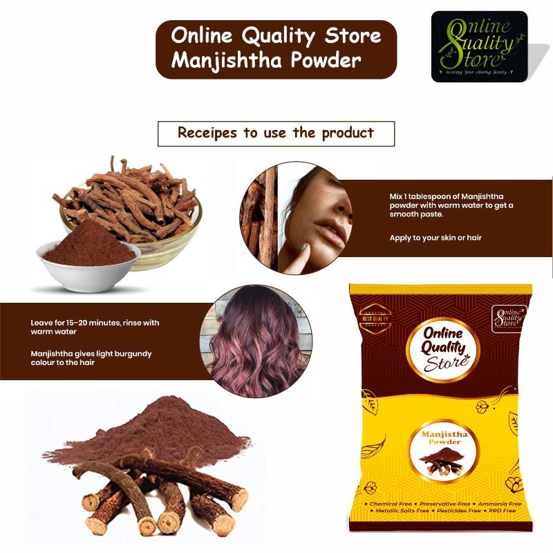 Manjistha Powder Pure & Natural For Hair & Skin