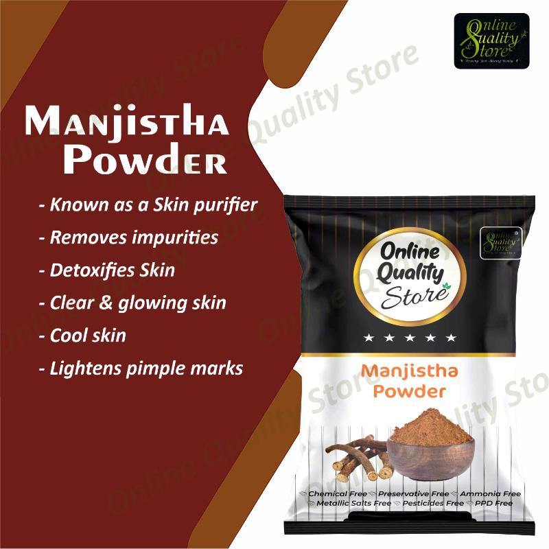 Organic Manjistha Powder For Hair & Skin Rubia Cordifolia