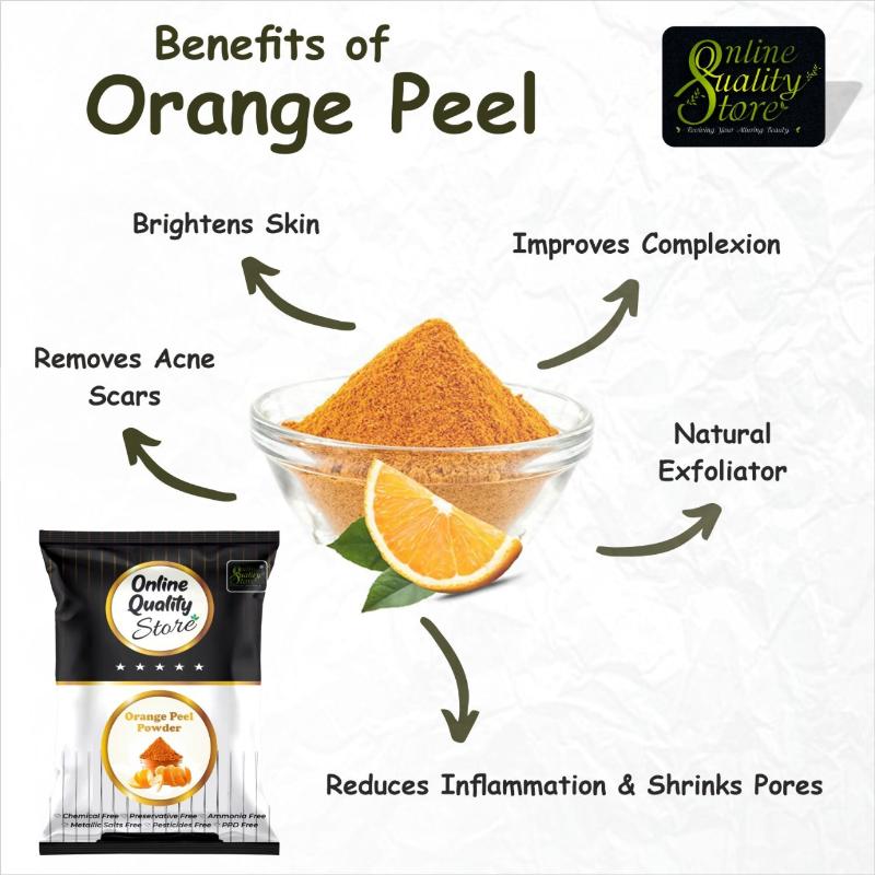 Lemon Peel, Mulethi Powder & Orange Peel Powder Pure & Natural For Hair & Skin