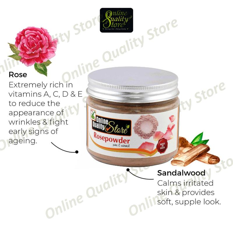 Rose Powder Pure & Natural For Hair & Skin