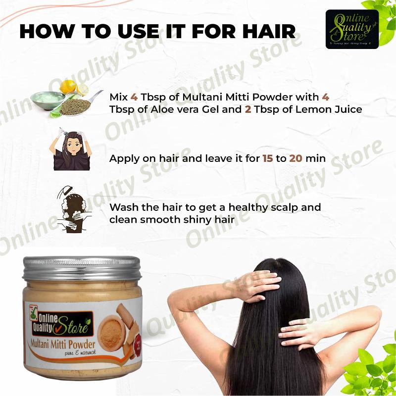 Multani Mitti Powder Pure & Natural For Hair & Skin