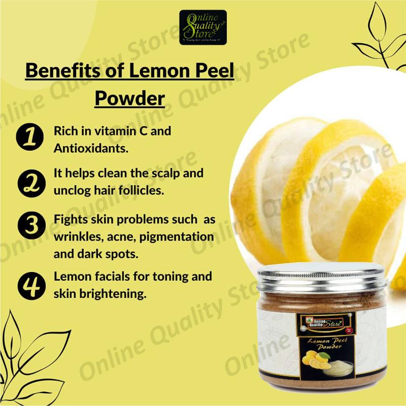 Lemon Peel Powder For Skin Whitening