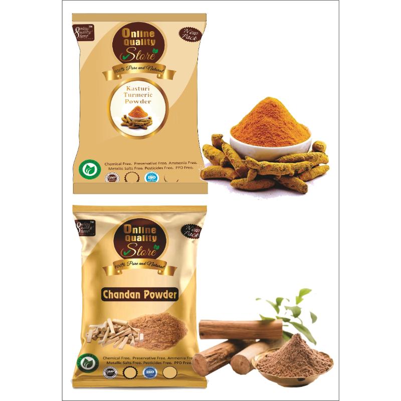 Kasturi Turmeric Powder And Chandan Powder For Skin