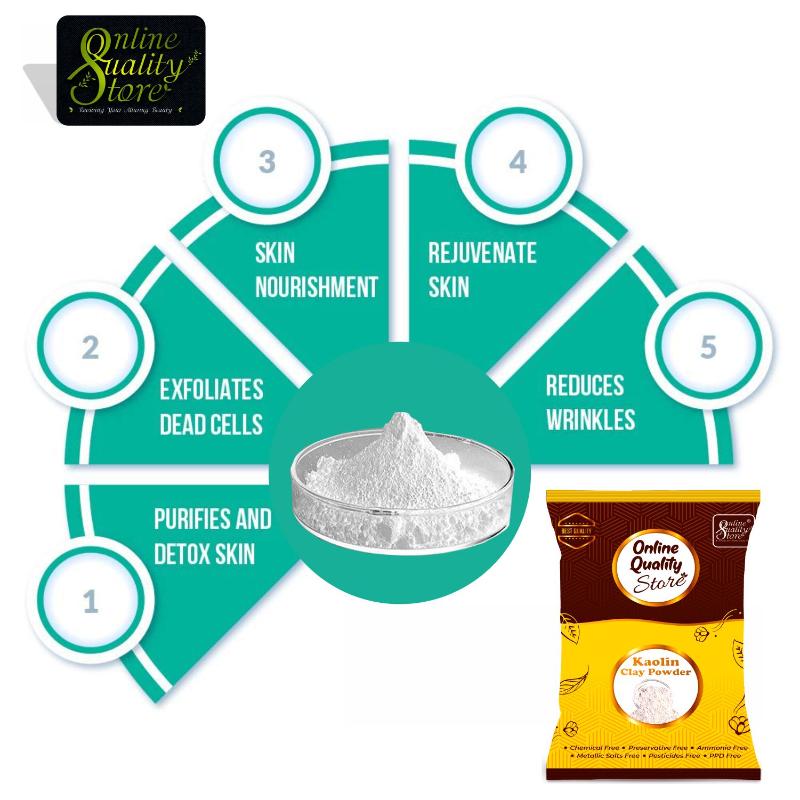 Pure & Natural Kaolin Clay Powder For Face Mask