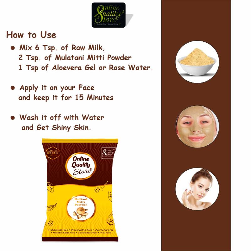 Chandan Powder + Orange Peel Powder + Multani Mitti Powder For Skin