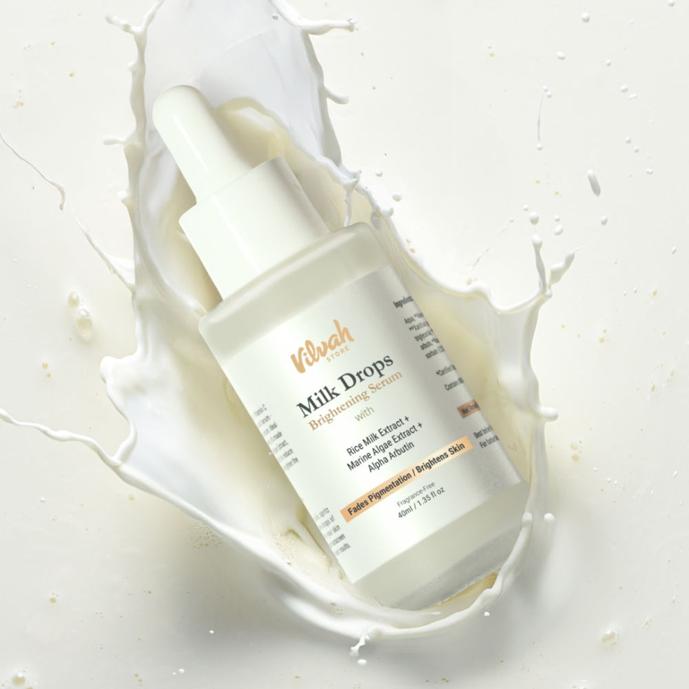 Milk Drops Brightening Serum For Hydrated Skin, Dark Spot Care & Hyperpigmentation