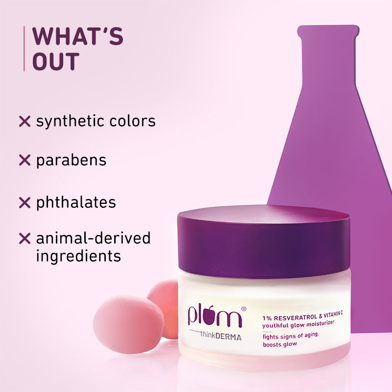 1% Resveratrol & Vitamin C Youthful Glow Moisturizer For Glowing Skin