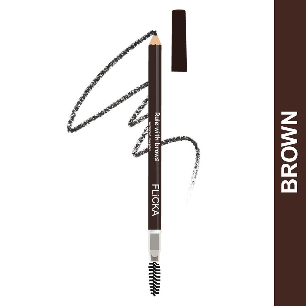 Rule With Brows Eyebrow Pencil Long Lasting Waterproof & Smudgeproof Buildable Color