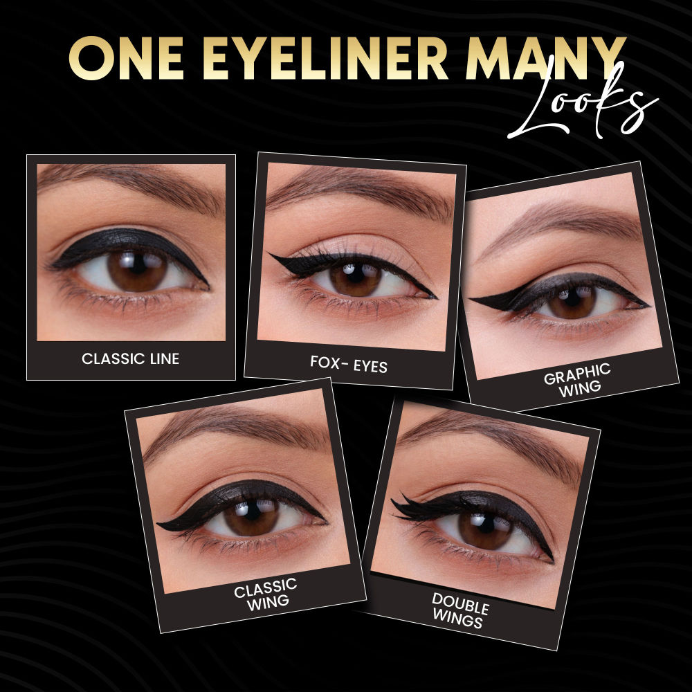 Black Liquid Eyeliner Smudge-Proof, Water-Resistant, Long-Stay Matte