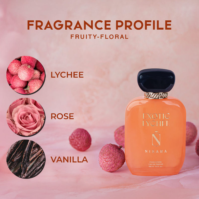 Exotic Lychee - Perfume For Women,Eau De Parfum,Long Lasting Fruity & Floral Fragrance