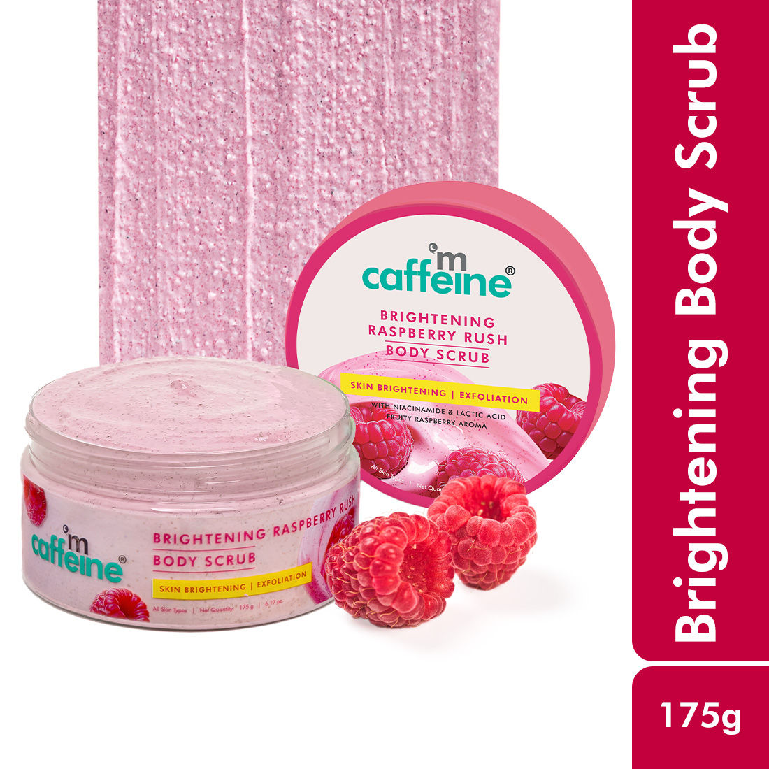 Brightening Raspberry Rush Body Scrub Removes Tan & Brightens Skin
