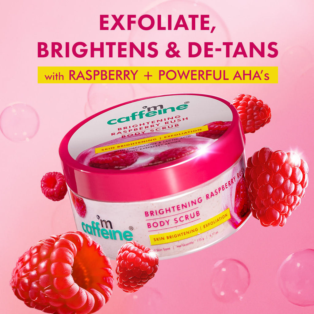 Brightening Raspberry Rush Body Scrub Removes Tan & Brightens Skin