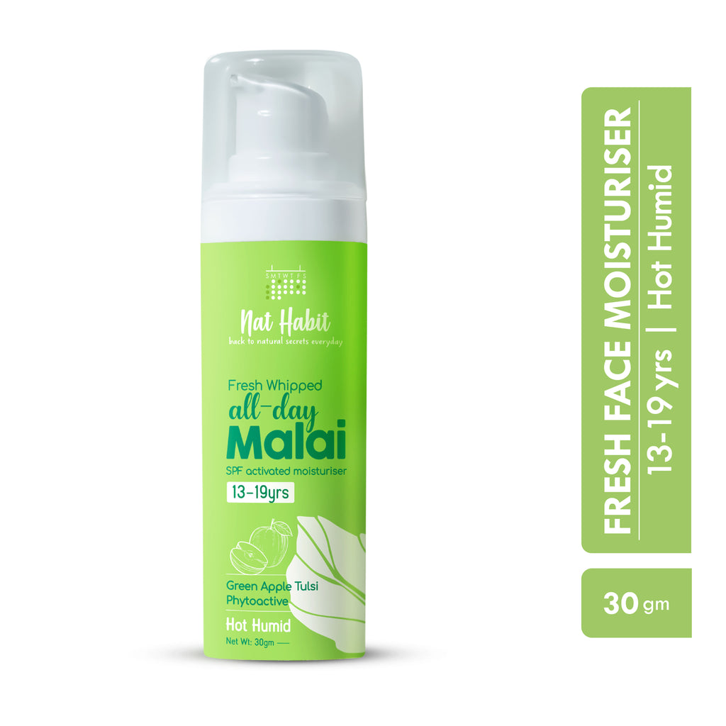 Green Apple Tulsi Light Moisturizer, Face Moisturizer For Combination Skin With Vit C