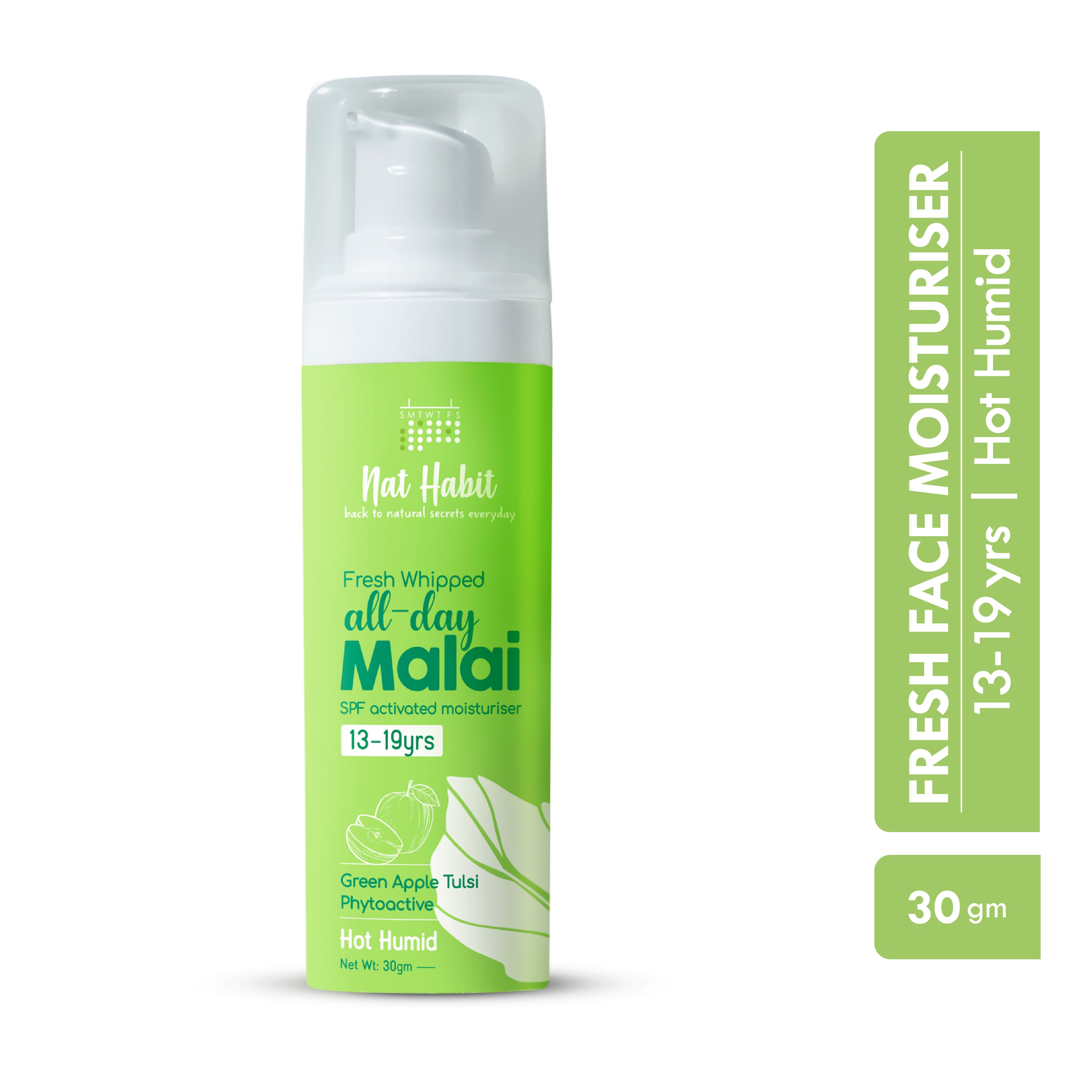 Green Apple Tulsi Light Moisturizer, Face Moisturizer For Combination Skin With Vit C