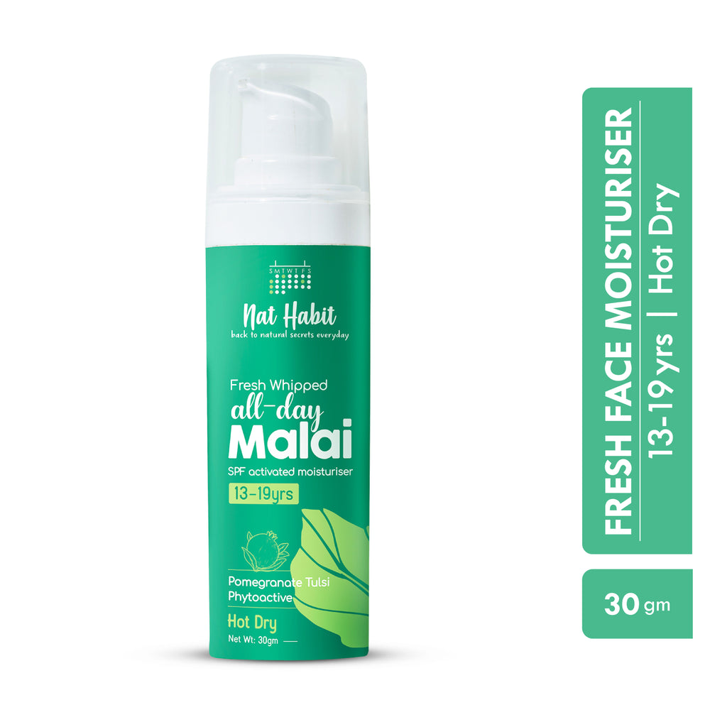 Pomegranate Tulsi Light Moisturizer, Non Sticky Face Moisturizer For Hot & Dry Weather