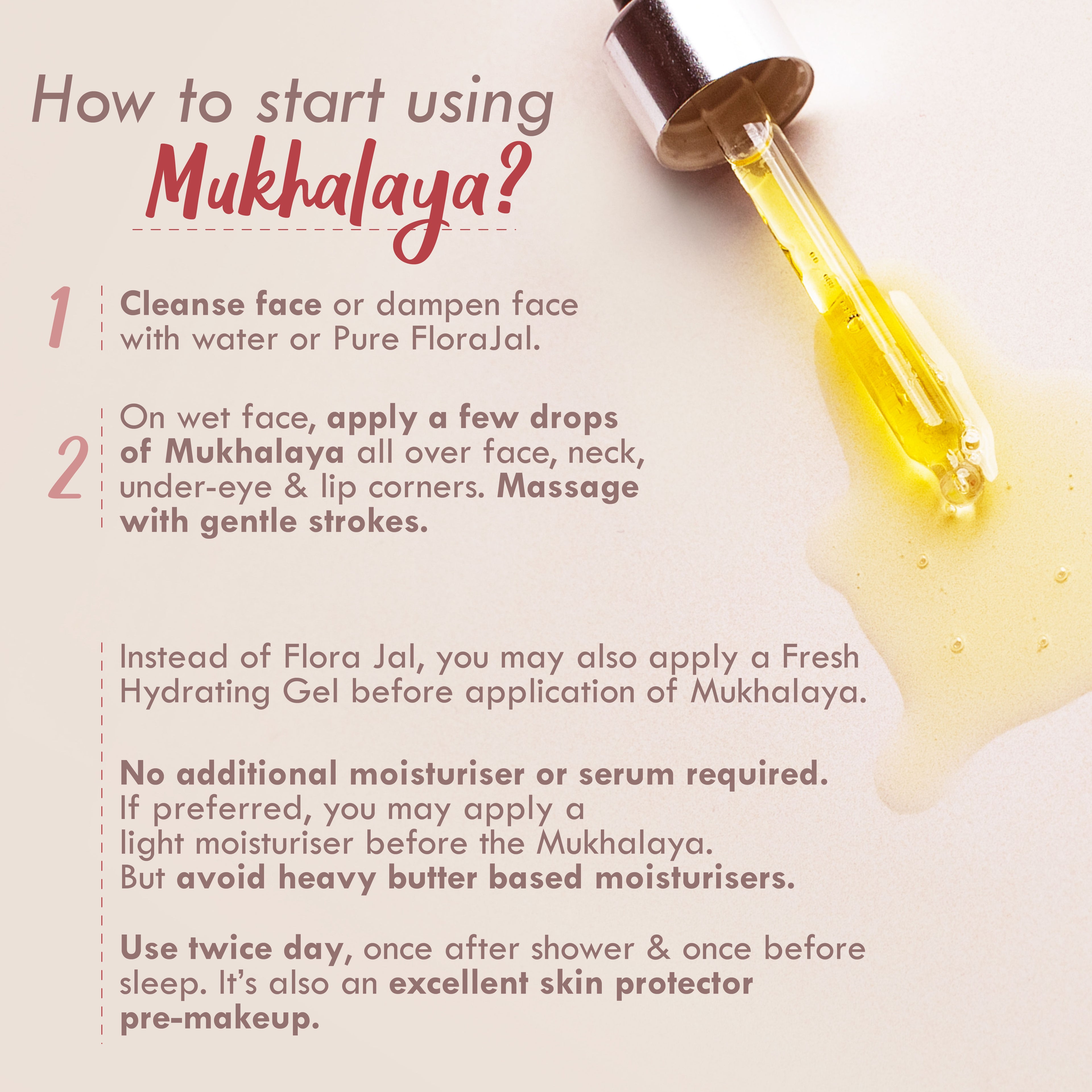 Pure Mukhalaya Saffron Tuberose Facial Oil & Floral Jal Rose Water Toner