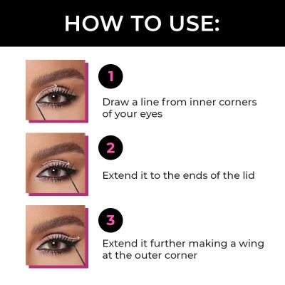 Line Express Ultimate Precision Waterproof Smudge Proof Eyeliner - Black