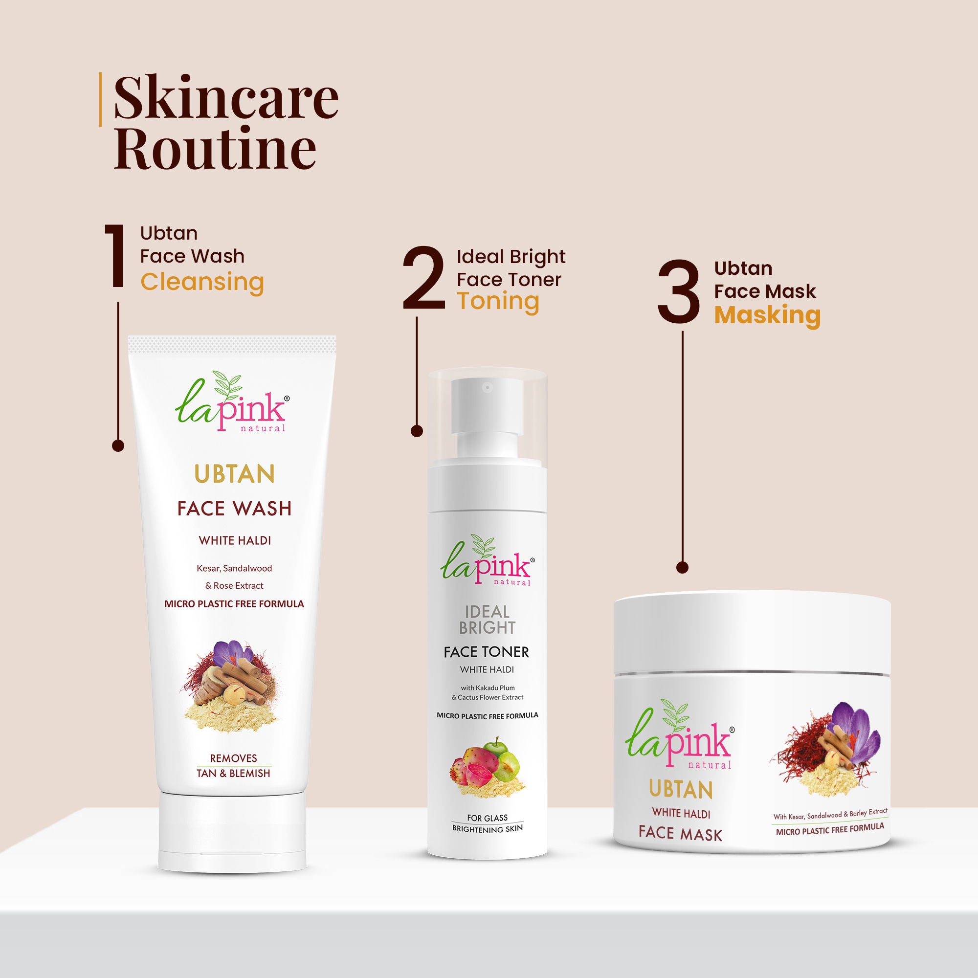 Ubtan Face Mask Pack With Saffron For Fresh & Glowing Skin, Removes Tan & Blemish