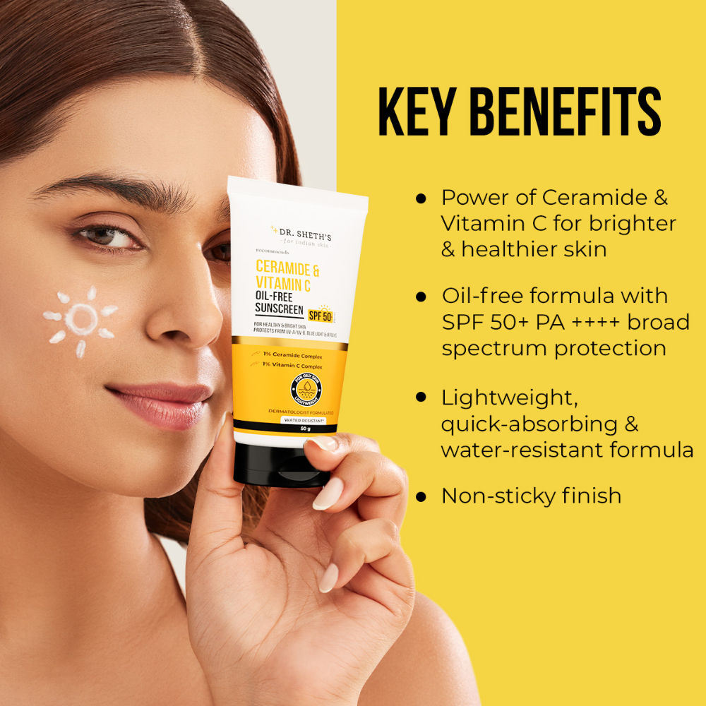 Ceramide & Vitamin C Oil-Free Sunscreen SPF 50+ PA++++ In-Vivo Tested