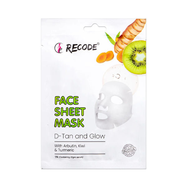 D Tan And Glow Face Sheet Mask