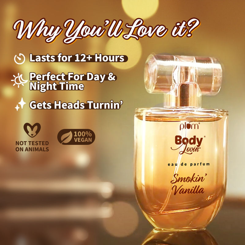 BodyLovin Smokin Vanilla Eau De Parfum - Long Lasting Vanilla Perfume