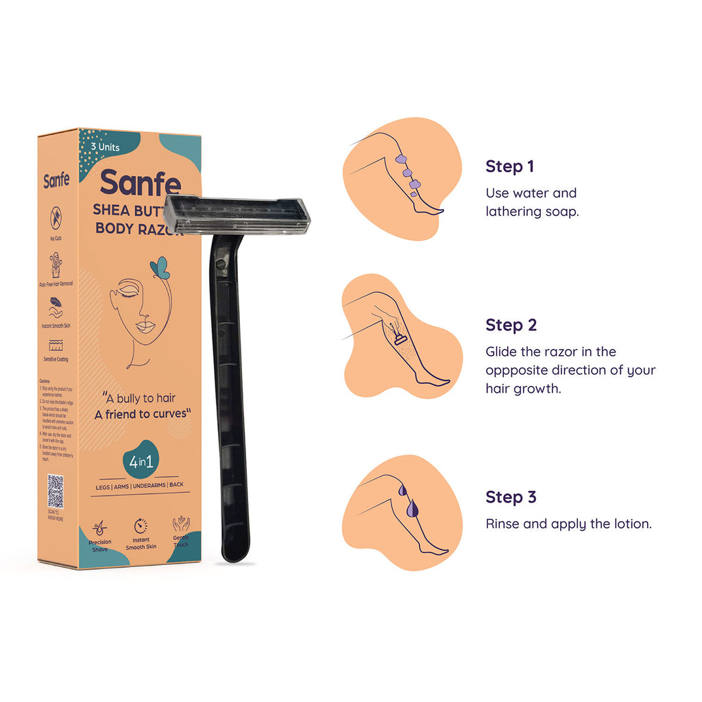 Shea Butter Body Razor 4 in 1 for Women