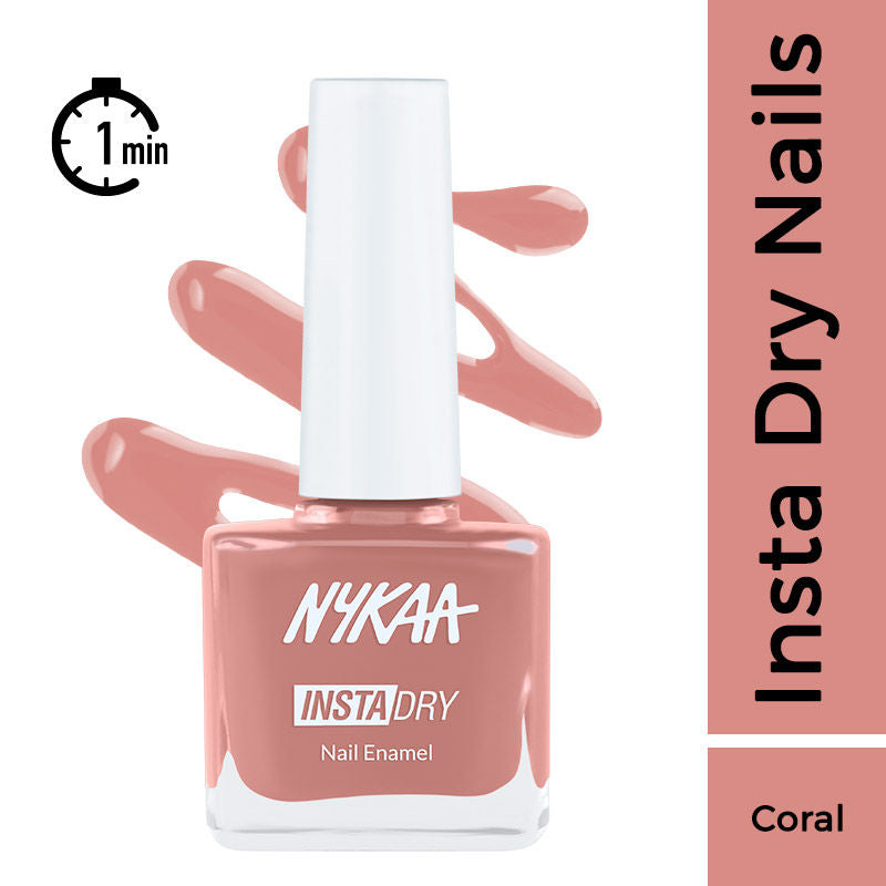 Insta Dry Fast Drying Nail Enamel Polish - Coral Chat - 347