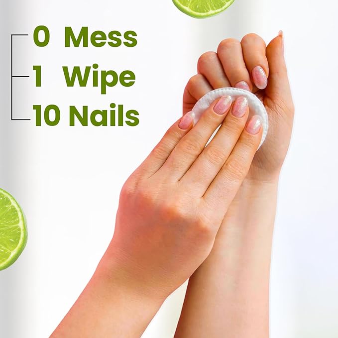 Lemon Scented Nail Polish Remover Wipes