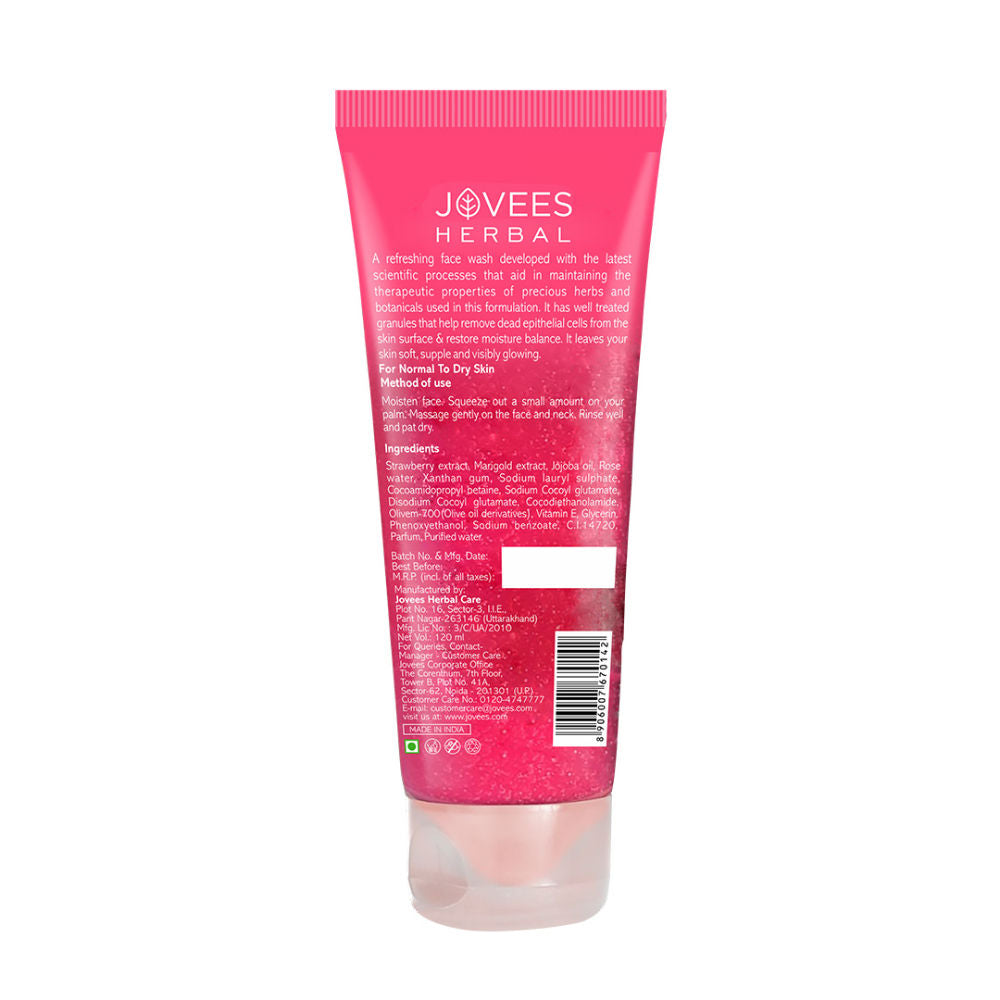 Herbal Strawberry Face Wash With Strawberry Extracts For Sheer Moisture & Glowing Skin