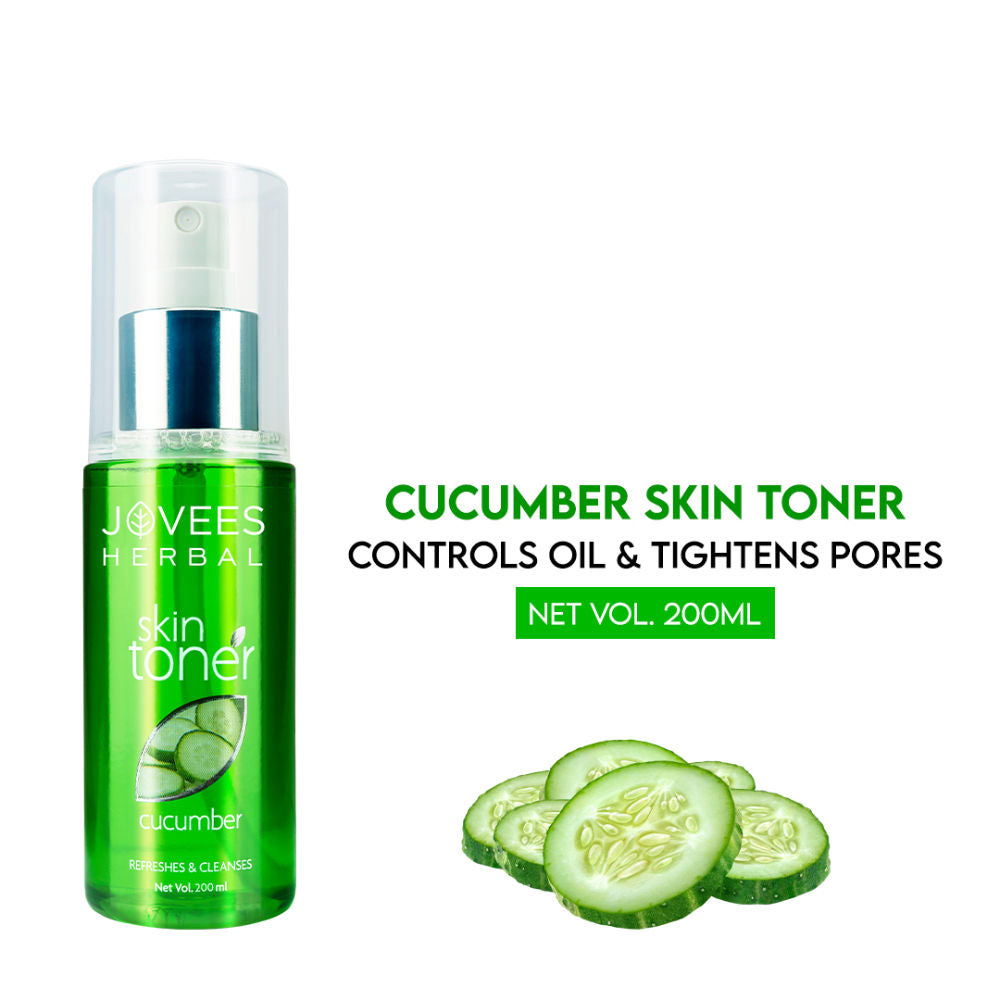 Herbal Cucumber Skin Toner For Oily & Acne Prone Skin Hydrating & Pore Tightening - 200ml