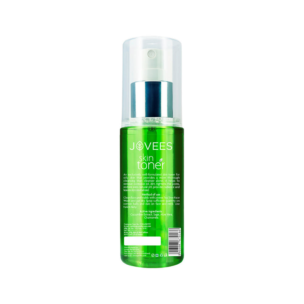 Herbal Cucumber Skin Toner For Oily & Acne Prone Skin Hydrating & Pore Tightening