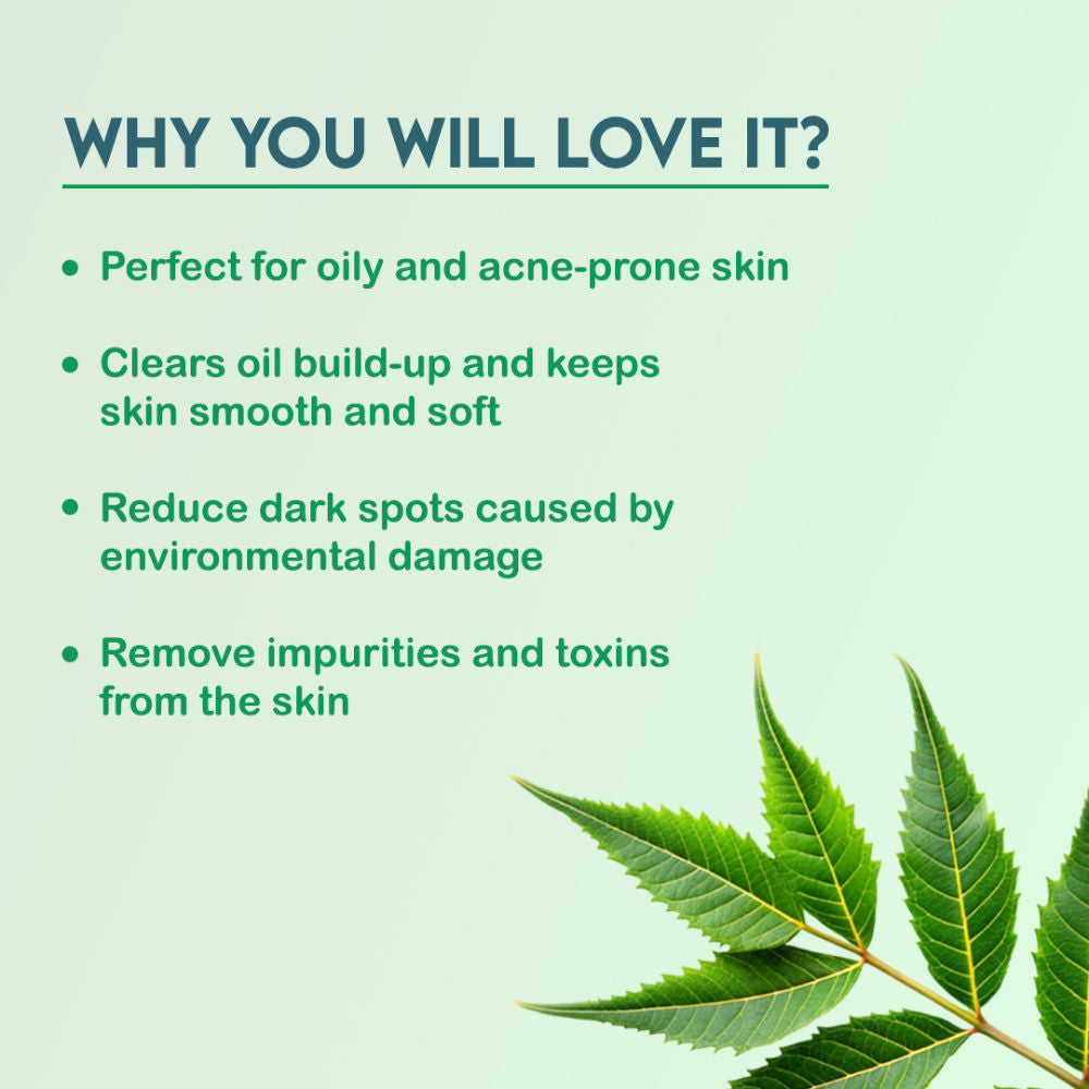 Herbal Neem Face Wash For Acne And Pimple Care Bright, Clear And Glowing Skin - 120 ml