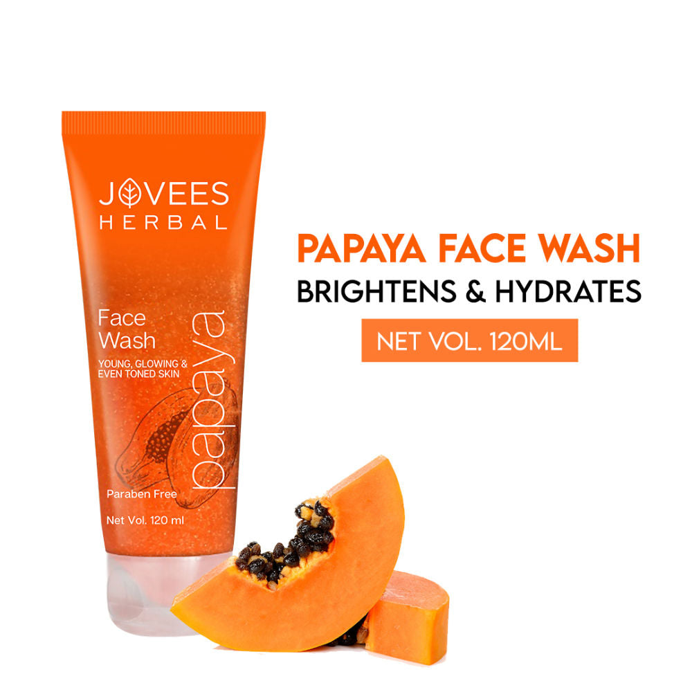 Herbal Papaya Facewash For Glowing And Brightening Skin All Skin Types Men And Women - 120 ml