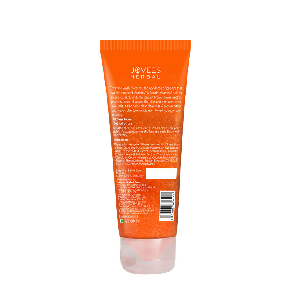 Herbal Papaya Facewash For Glowing And Brightening Skin All Skin Types Men And Women - 120 ml